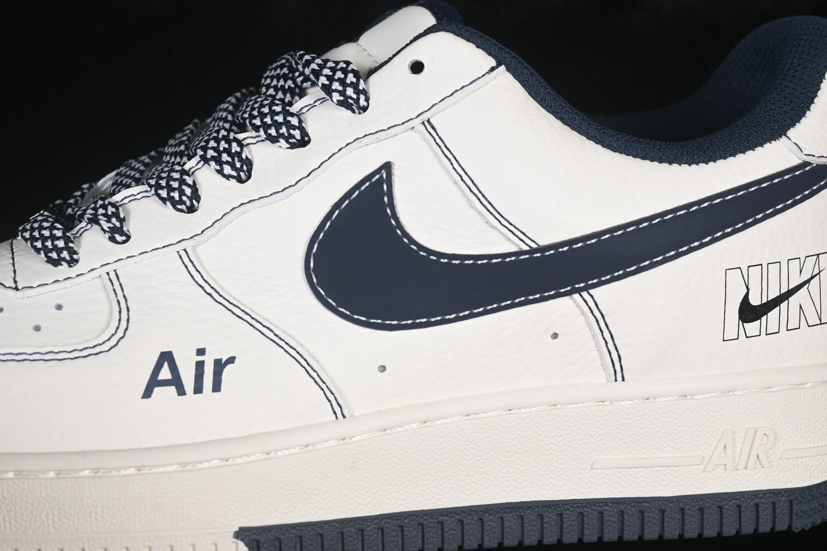 All categories Nk Air Force 1 Air Force series Nk Air Force 1 Low Air Force low-top Nike Air Force 1'07 Low off-white and black Air Force 1 low-top casual sneakers MM3399-816